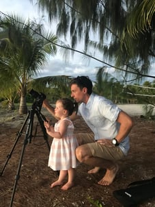 Mark and his daughter